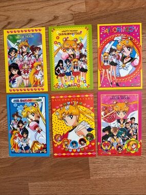 1990s Sailor Moon Colorful Collector Post Card Set